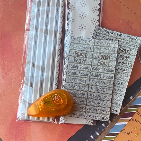 Halloween Junk Journal Scrapbooking Kit | Curated Papers, Ribbons Embellishments